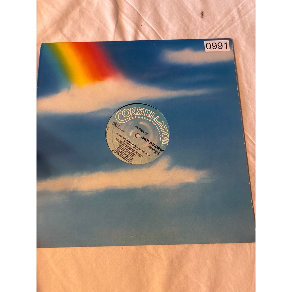 Klymaxx Lock and Key 12" Vinyl Single MCA-23597 Blue Good R&B Funk Jam Lewis
